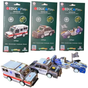 Brinquedo Movecar - Carros para Montar de Madeira
