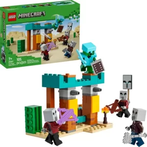Lego Minecraft - A Patrulha de Illagers no Deserto
