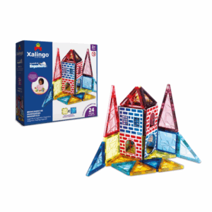 Brincando de Engenheiro com 24 Peças Magnéticas