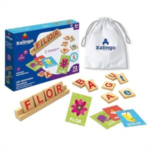 Brinquedo Educativo - ABC Montando Palavras com 72 Peças