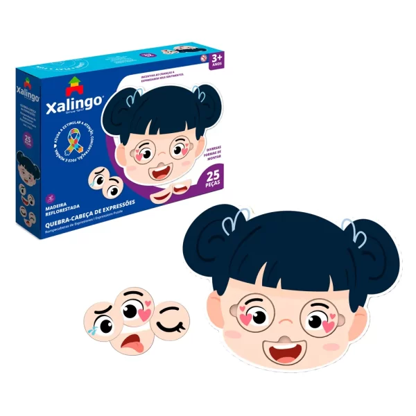 Brinquedo Educativo - Quebra Cabeça Expressões - Image 2