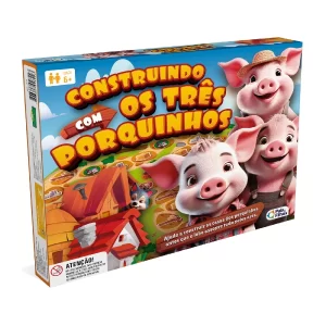 Jogo de Tabuleiro Construindo com os Três Porquinhos
