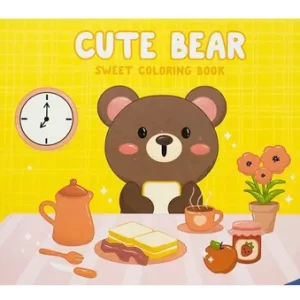 Livro de Colorir - Cute Bear