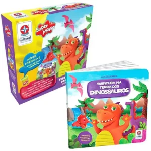 Livro com Massinha - Uma Aventura na Terra dos Dinossauros