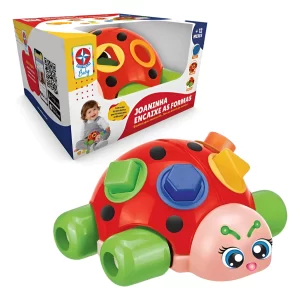 Brinquedo Joaninha Encaixe as Formas