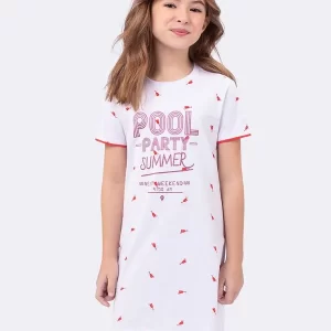 Camisola de Manga Curta Infantil - Pool Party