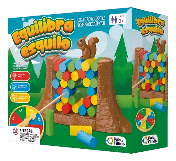 Jogo Equilibra Esquilo - DroleKids