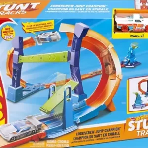 Hot Wheels Pista Stunt Tracks - Campeonato de Salto em Espiral