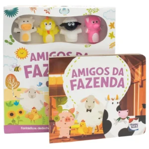 Livro Diversão com Dedoches  - Amigos da Fazenda