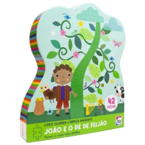 Livro Quebra-Cabeça Animado - João e o Pé de Feijão