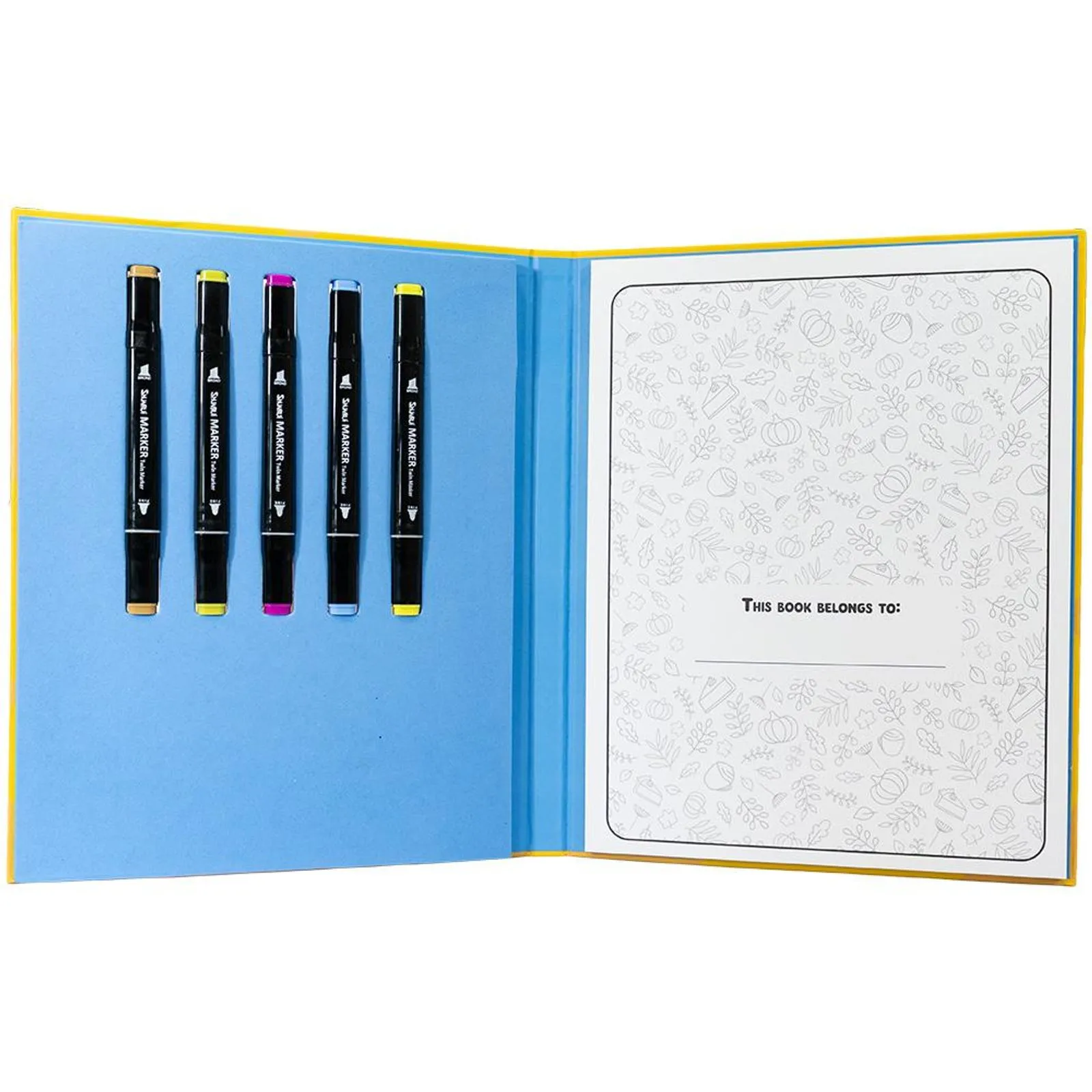 Kit Livro+Canetas com Ponta Dupla para Colorir - Cozy Things - Imagem 2