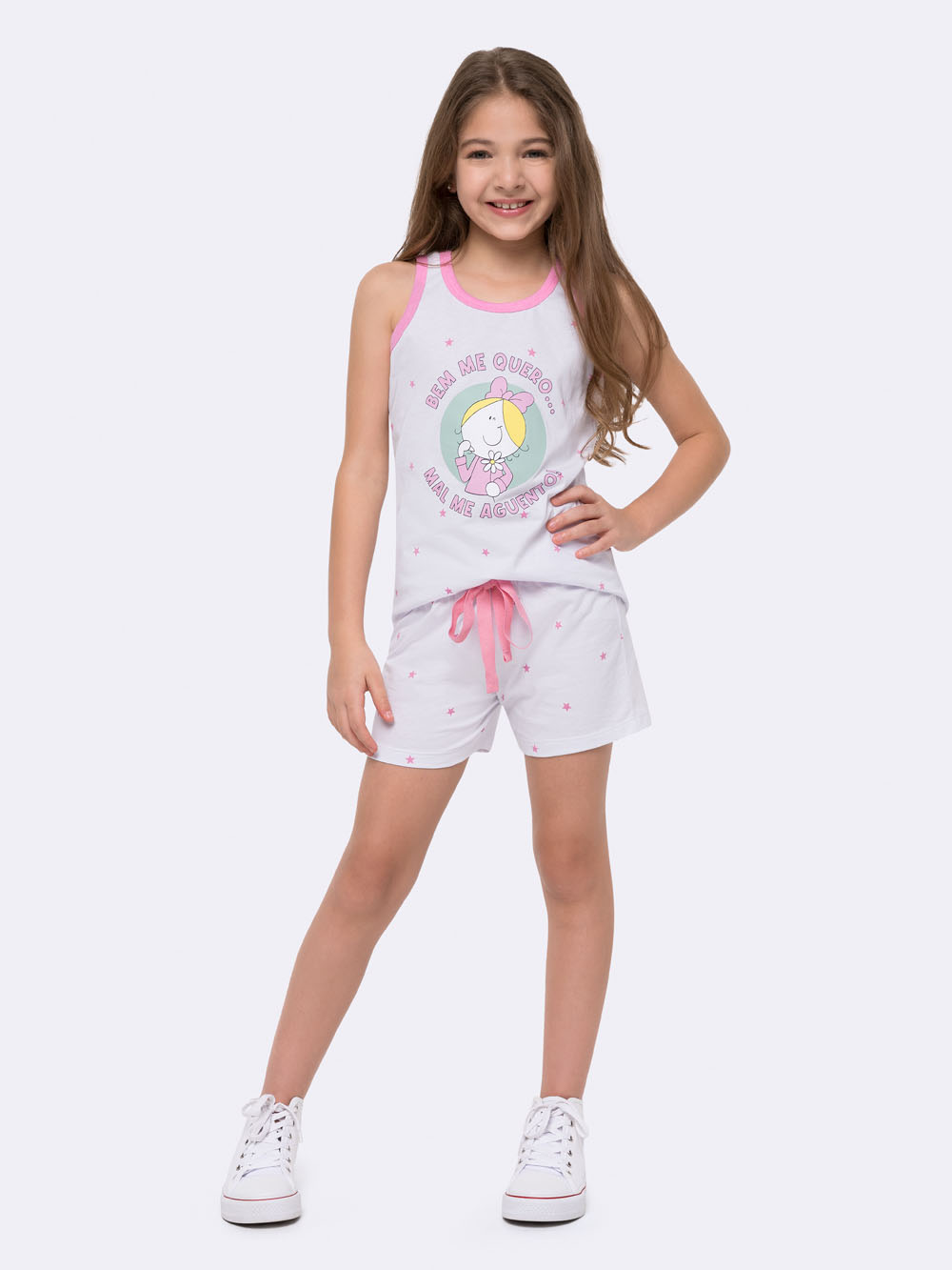 Pijama Regata Infantil - Bem me Quer