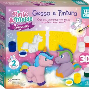 Kit Pinte e Molde - Unicórnios
