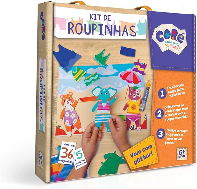 Coleção Brincando eu Faço - Kit de Roupinhas