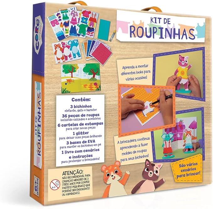 Coleção Brincando eu Faço - Kit de Roupinhas - Imagem 2