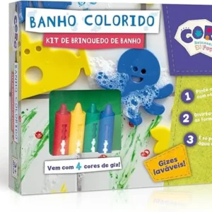 Kit de Brinquedo de Banho - Banho Colorido