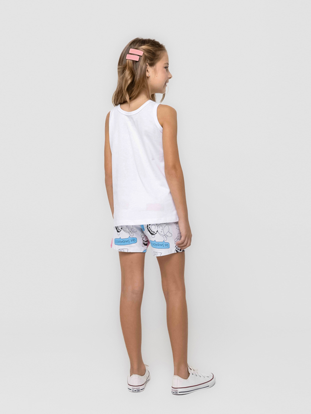 Pijama Regata Infantil - Café - Imagem 3