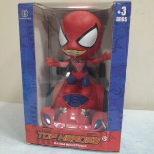Carro e Boneco Spider Man Bate e Volta