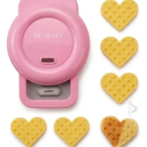 Kit Waffle Maker Elétrica com Luz e Som