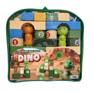 Mochilinha Mega Bricks - Dino