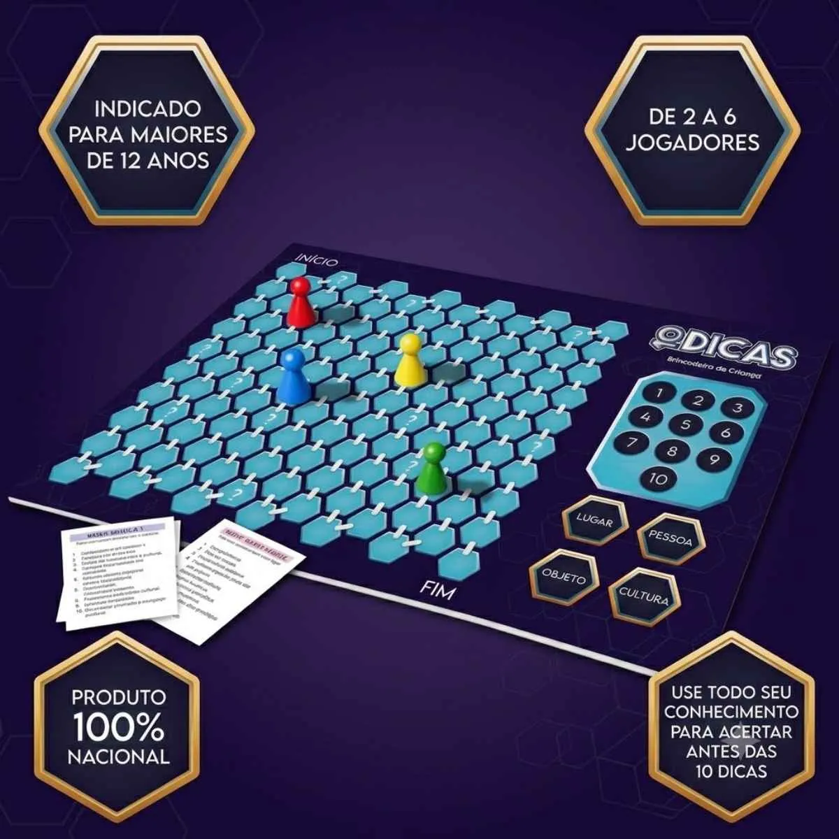 Jogo de Tabuleiro 10 Dicas - Imagem 4
