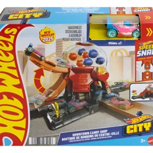 Hot Wheels - Pista City Downtown Loja de Doces