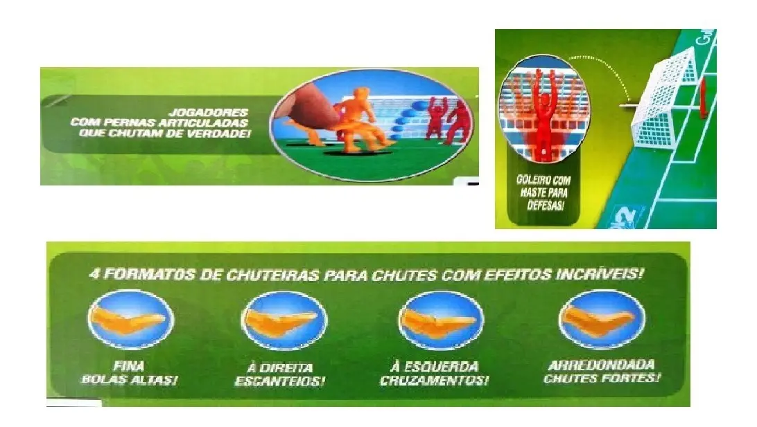 Maleta Futebol de Botão Club - Brasil x Espanha - Imagem 5