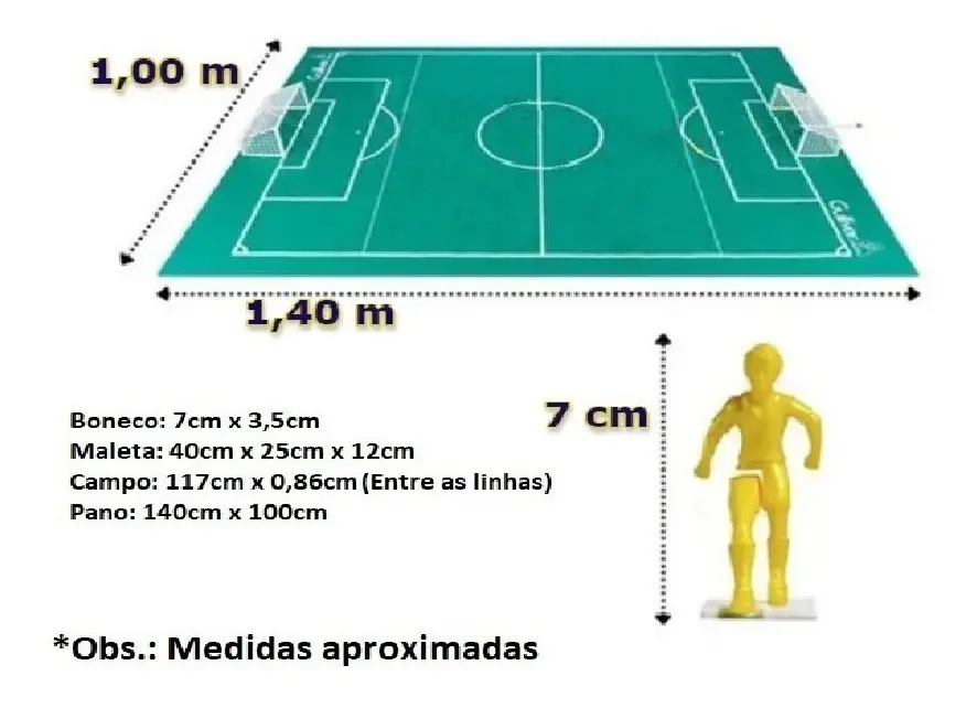 Maleta Futebol de Botão Club - Brasil x Espanha - Imagem 6