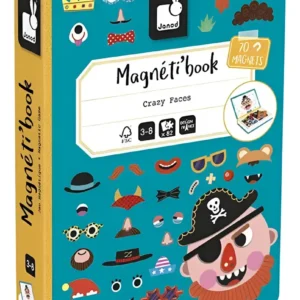 Livro Magnético Infantil - Crazy Faces Meninos