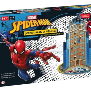 Jogo de Tabuleiro Spider-Man X Venom - Desafio nas Alturas