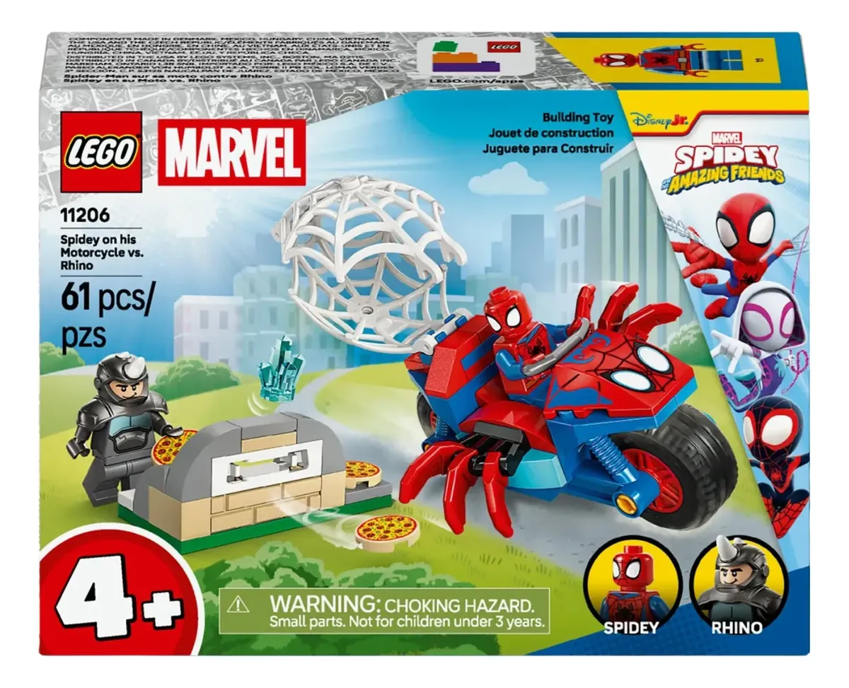 Lego Marvel - Spidey em sua Motocicleta vs Rhino - Imagem 2