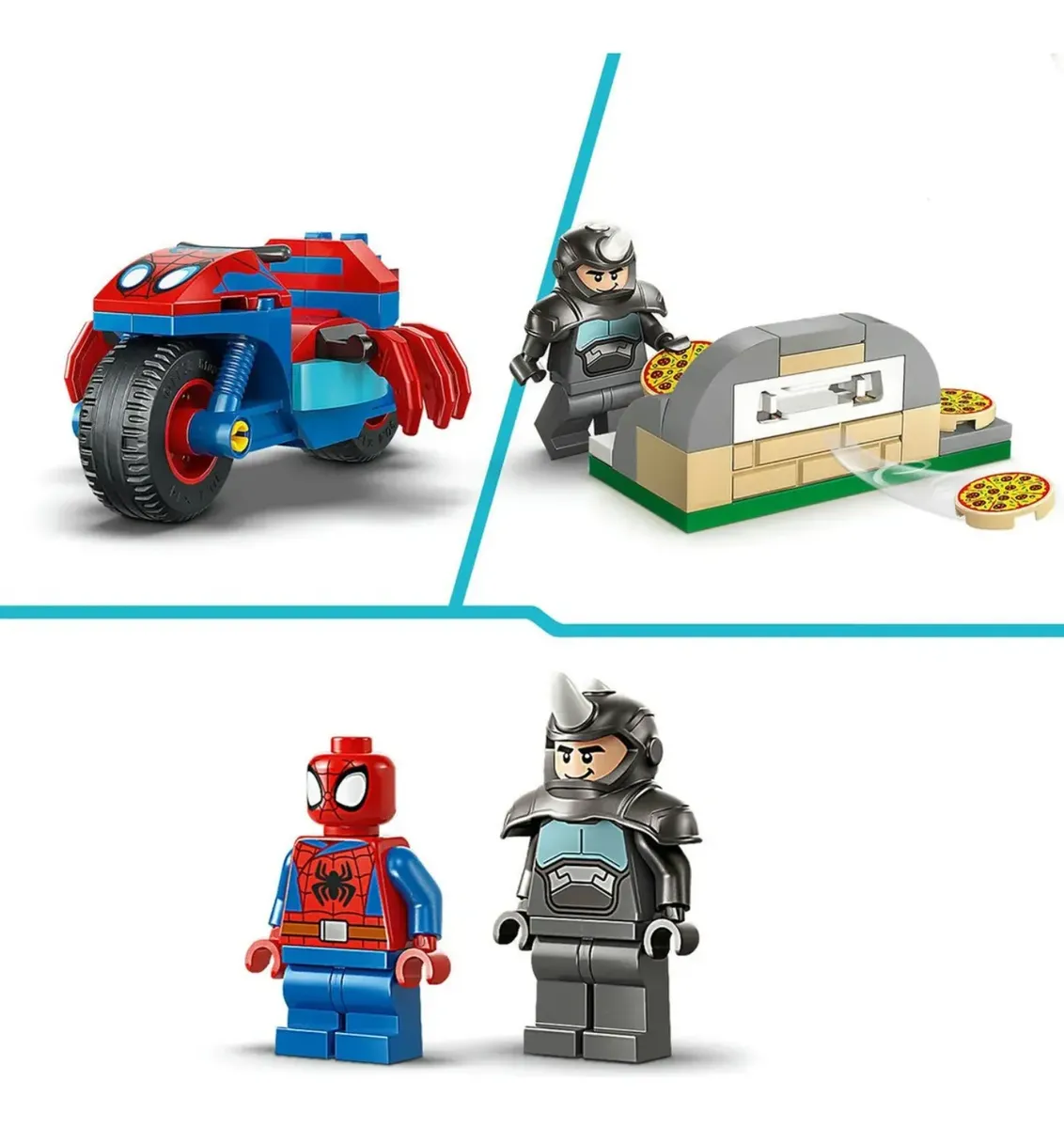 Lego Marvel - Spidey em sua Motocicleta vs Rhino - Imagem 3