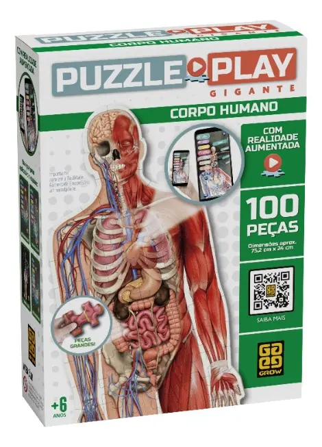 Jogo Puzzle Play Gigante - Corpo Humano