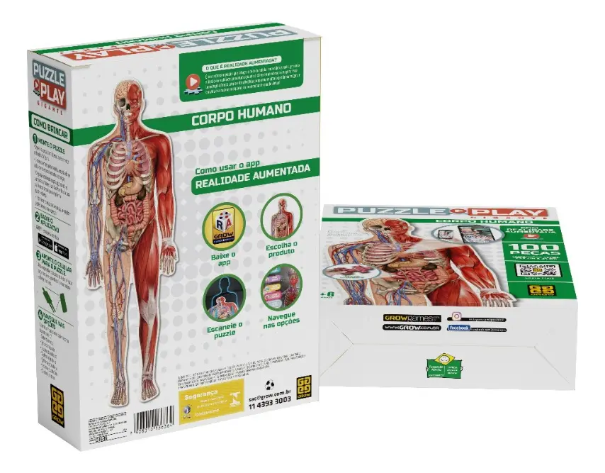 Jogo Puzzle Play Gigante - Corpo Humano - Imagem 2