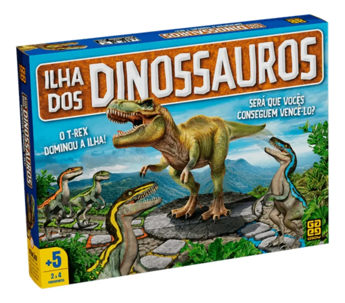 Jogo de Tabuleiro Ilha dos Dinossauros - Imagem 2