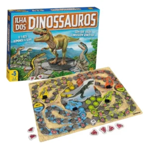 Jogo de Tabuleiro Ilha dos Dinossauros