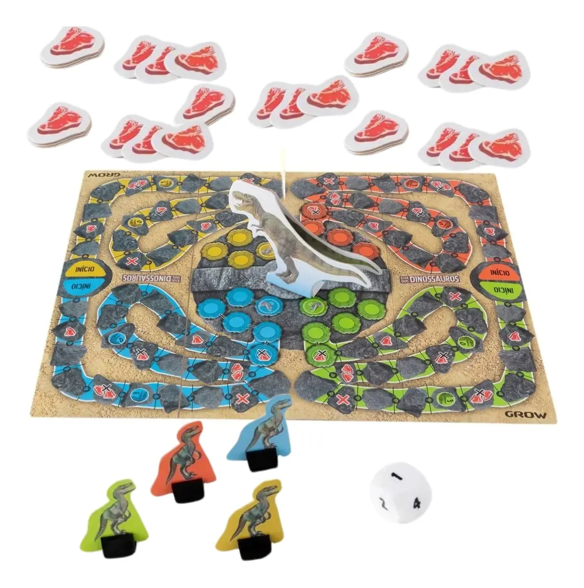Jogo de Tabuleiro Ilha dos Dinossauros - Imagem 4