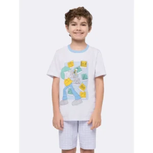 Pijama Infantil Masculino Manga Curta - Boy Foto