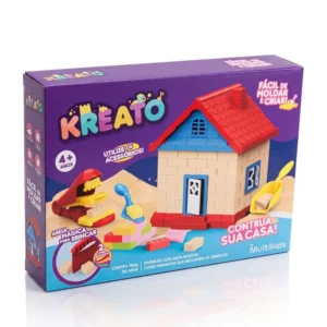 Kit de Areia Mágica Kreato - Casa com 13 Acessórios