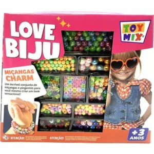 Kit Love Biju Miçangas Charm 300 Peças