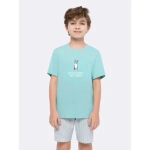 Pijama Infantil Masculino Manga Curta - Dog