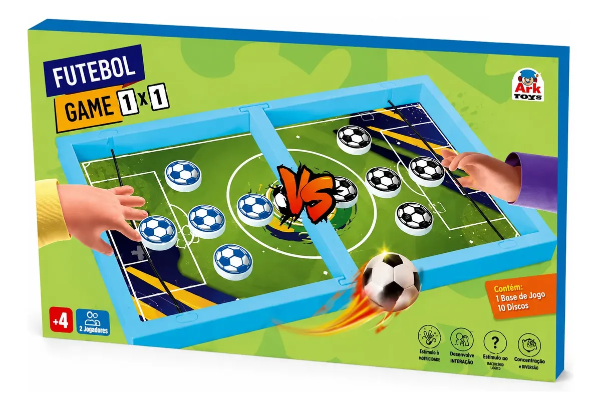 Futebol de Botão - Futebol Game com 10 Discos