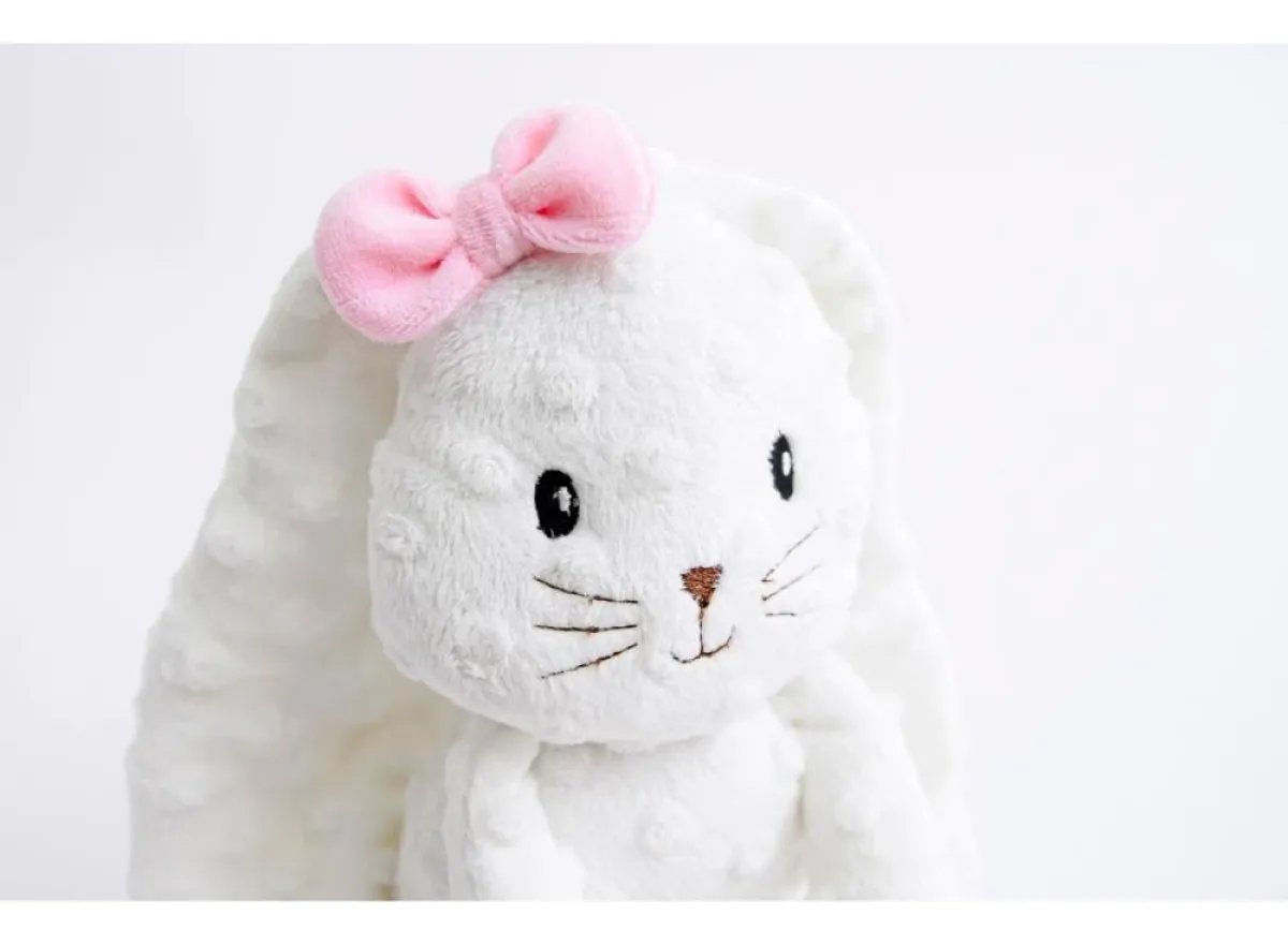 Pelúcia Coelho Laço Rosa 43cm - Imagem 5
