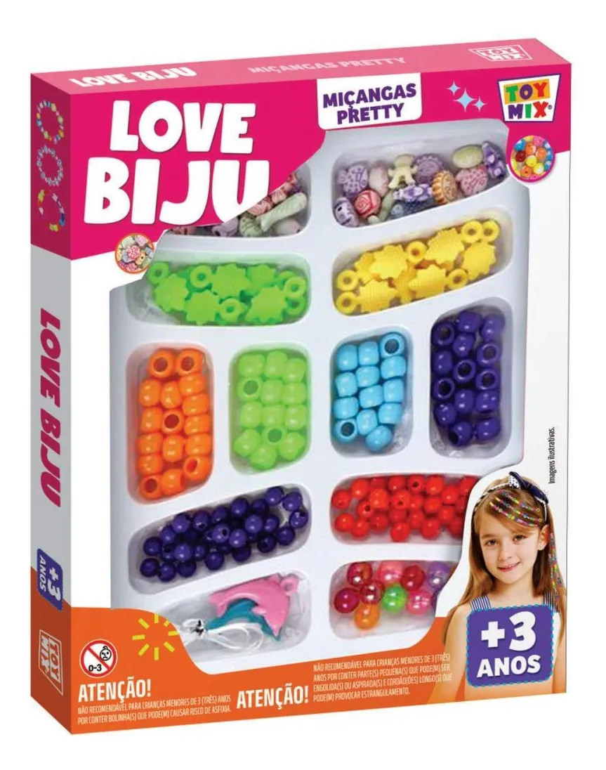 Kit Love Biju Miçangas Pretty