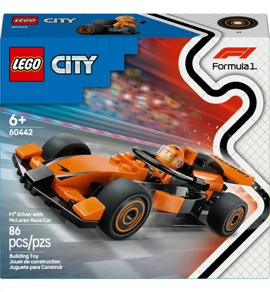 Lego City - Piloto de F1 com Carro de Corrida Mclaren - Imagem 2