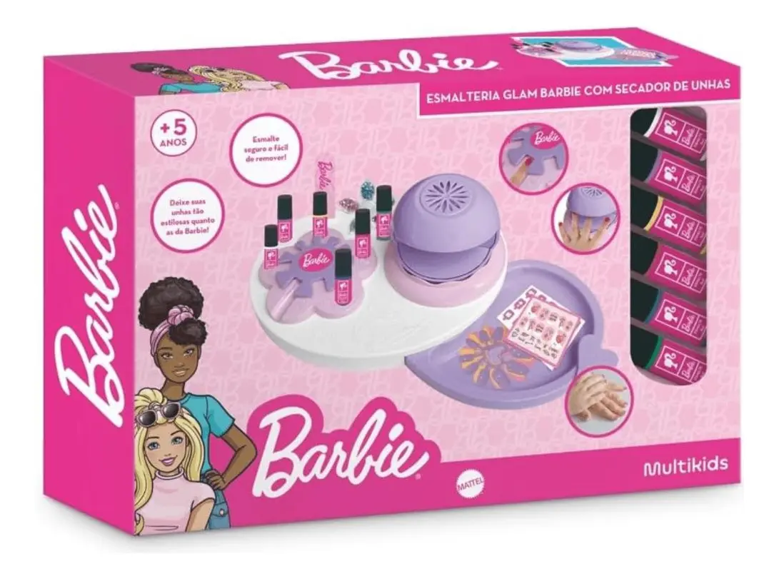 Esmalteria Glam Barbie com Secador de Unhas - Imagem 2